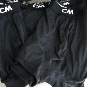 Cover Male Black 3 Pack Trunks